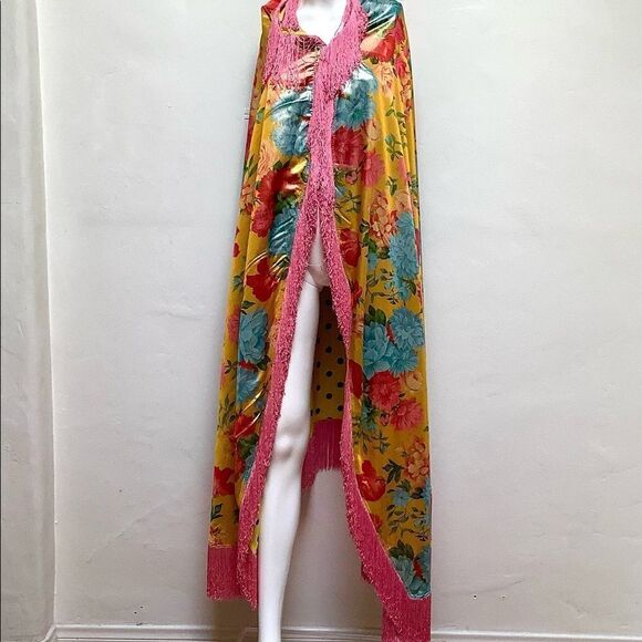 COLLECTIBLE EMANUEL UNGARO PARIS IRIDESCENT THROW REVERSIBLE HUGE - Picture 3 of 9